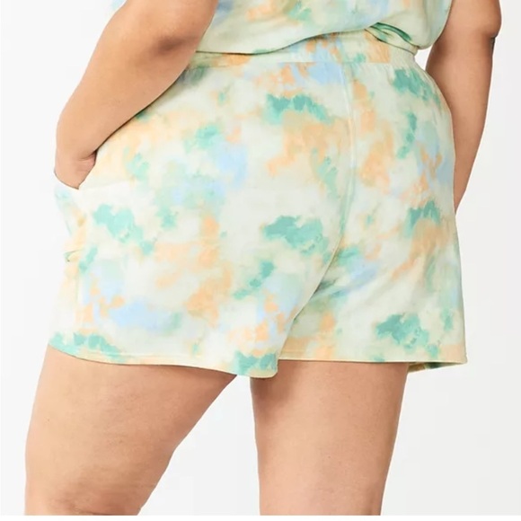 SONOMA fleece shorts woman’s size OX color called green blue cloud NWT p… - Picture 16 of 16